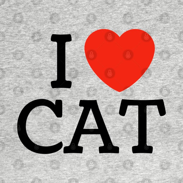 I Heart Cat by Chelsea Seashell